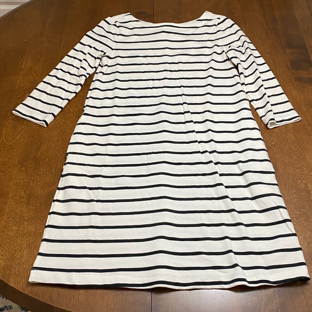 A New Day XS Black and White Pin Stripped Dress.